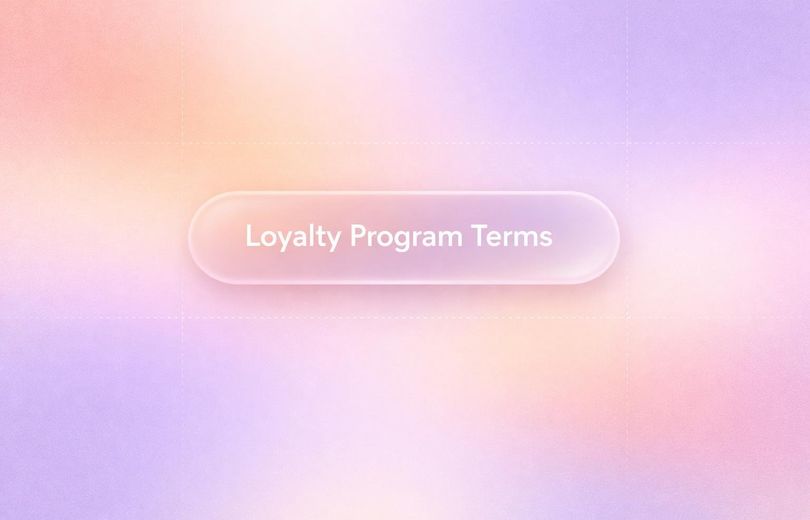 White text reading “Loyalty Program Terms” over a soft gradient background.