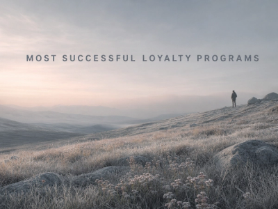Most Successful Loyalty Programs: Examples & Analysis (2026): a minimalist cinematic landscape with the title in the sky