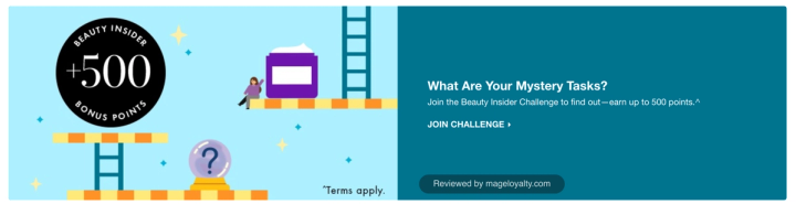 Sephora Beauty Insider Challenge: what are your mystery tasks, join the Beauty Insider Challenge to find out and earn up to 500 points