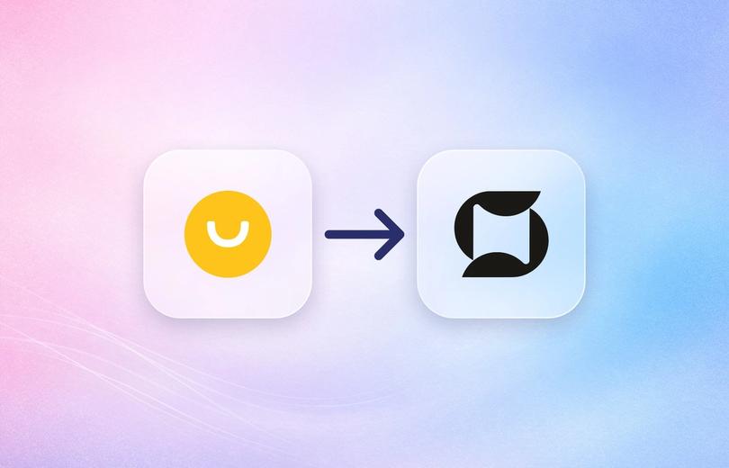 Smile.io logo with an arrow pointing to the Mage Loyalty logo