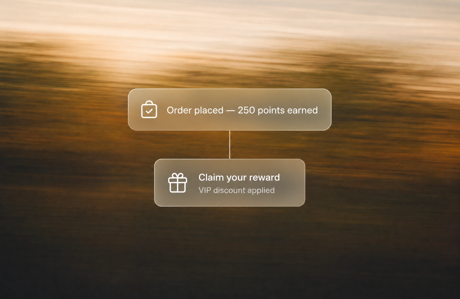 Minimalist landscape with "Best Shopify Loyalty Apps for Fitness and Activewear Brands in 2026" text displayed in the sky, il