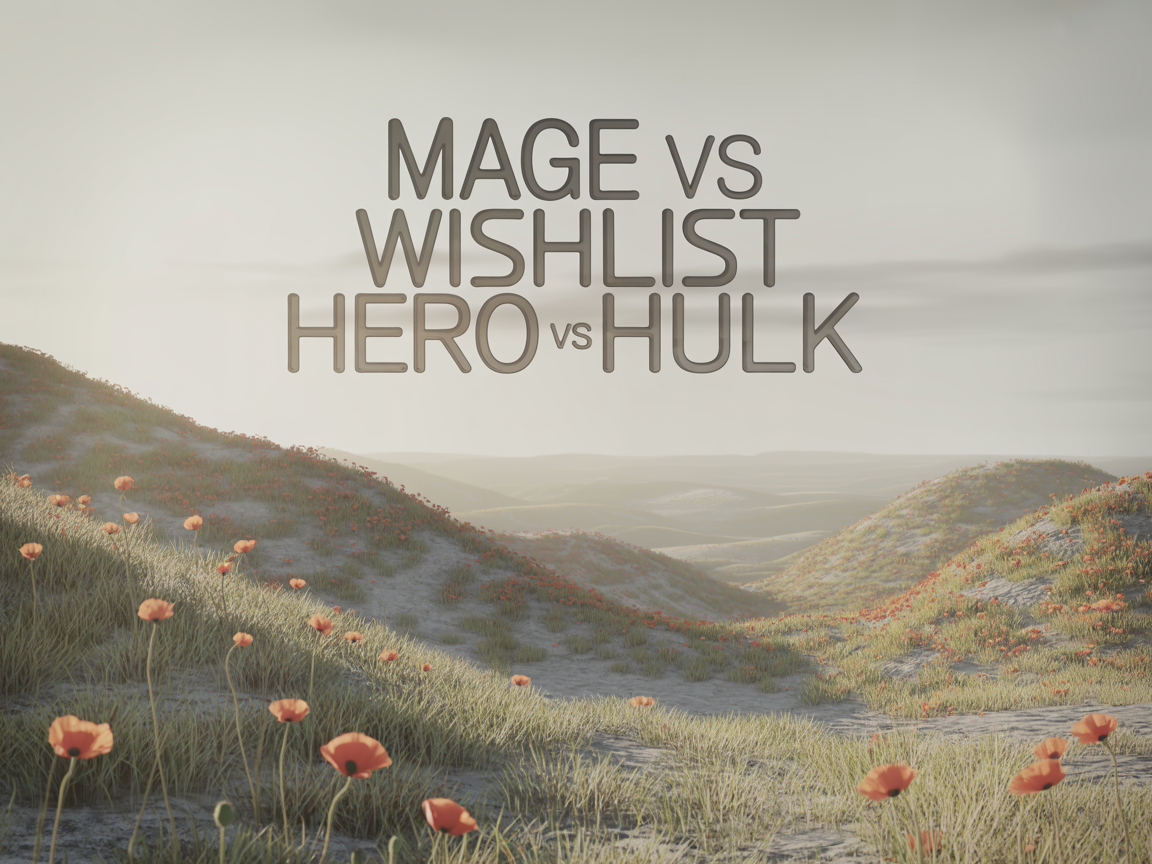 Mage vs Wishlist Hero vs Hulk Wishlist & Favorites: 2026 Comparison
