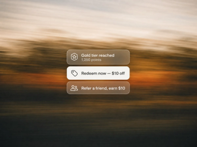 Minimalist landscape with article title "The Psychology Behind Loyalty Programs That Actually Change Behaviour" displayed as
