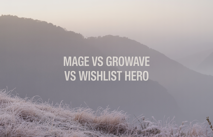 Mage vs Growave vs Wishlist Hero: 2026 Comparison
