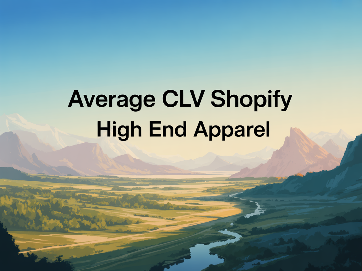 Average CLV: Shopify High-End Apparel