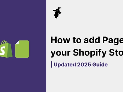 How to Add Pages to Shopify Store & Navigation Menu (2025 Guide)