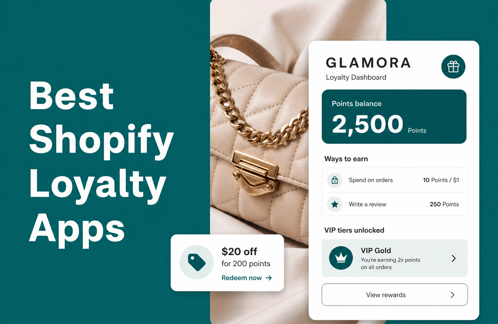 Minimalist landscape with "Best Shopify Loyalty Apps for Shopify Plus Stores" text overlaid in sky, illustrating article topi