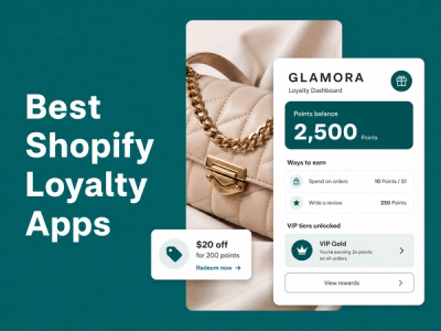 Minimalist landscape with "Best Shopify Loyalty Apps for Shopify Plus Stores" text overlaid in sky, illustrating article topi