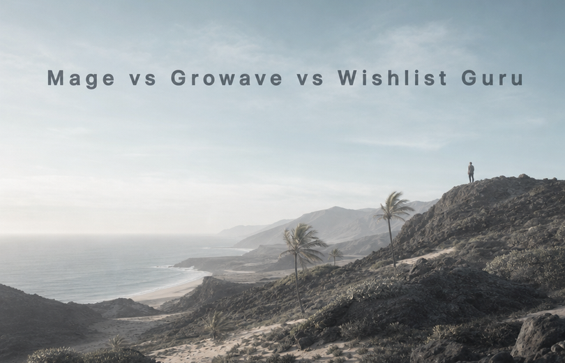 Mage vs Growave vs Wishlist Guru: 2026 Comparison