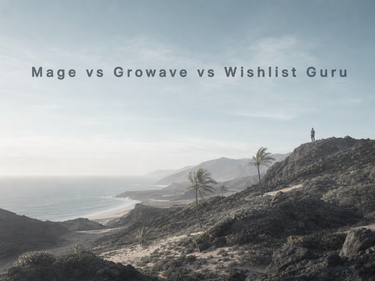 Mage vs Growave vs Wishlist Guru: 2026 Comparison