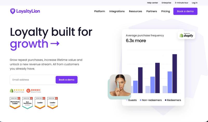 LoyaltyLion homepage