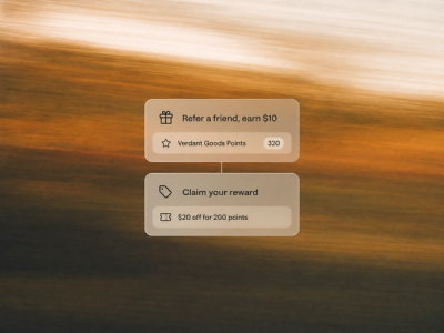 Minimalist landscape with "How to Build a 12-Month Loyalty Campaign Calendar for Your Shopify Store" text overlaid in the sky