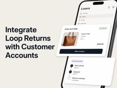 Integrate Loop Returns with Mage customer accounts: start and track returns from the account sidebar