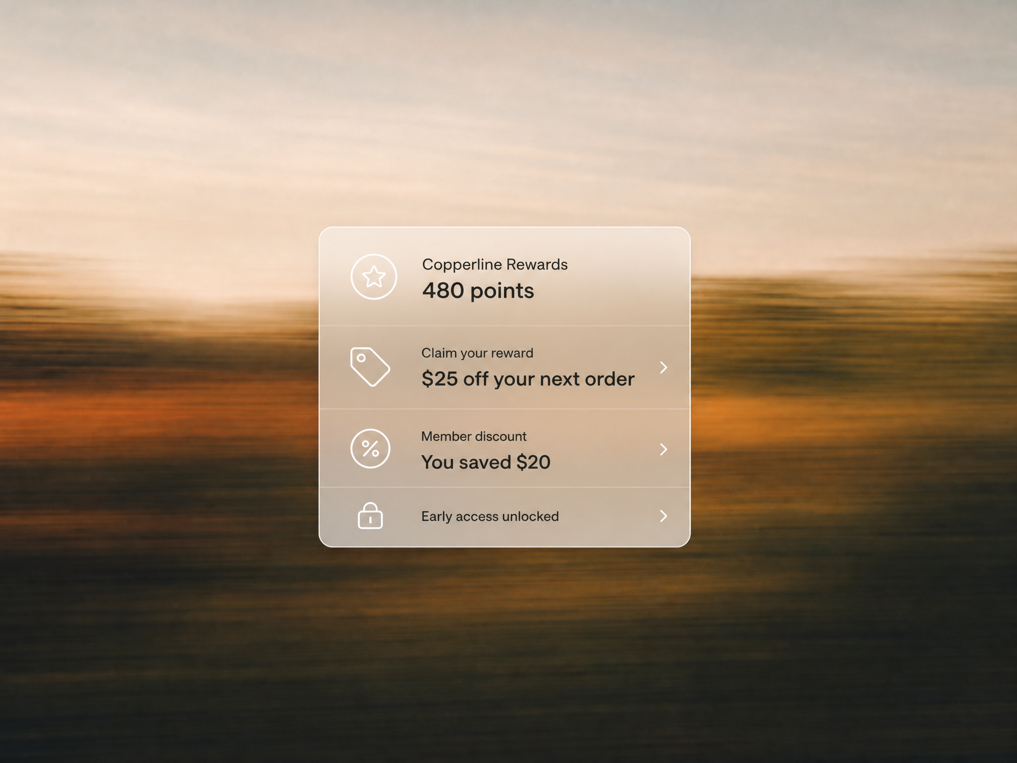 Minimalist landscape with article title about Shopify loyalty apps rendered as text in the sky, representing best apps for su