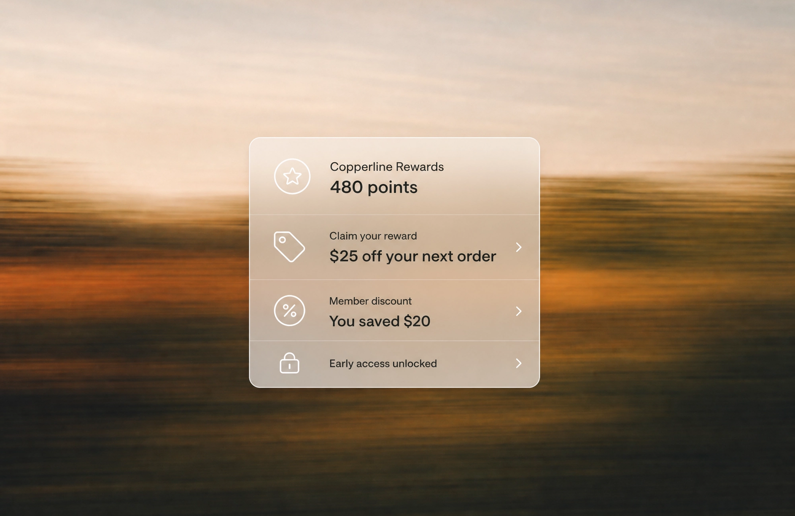 Minimalist landscape with article title about Shopify loyalty apps rendered as text in the sky, representing best apps for su