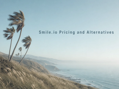 Minimalist landscape with "Smile.io Pricing in 2026" text overlaid in the sky, illustrating a pricing comparison article abou