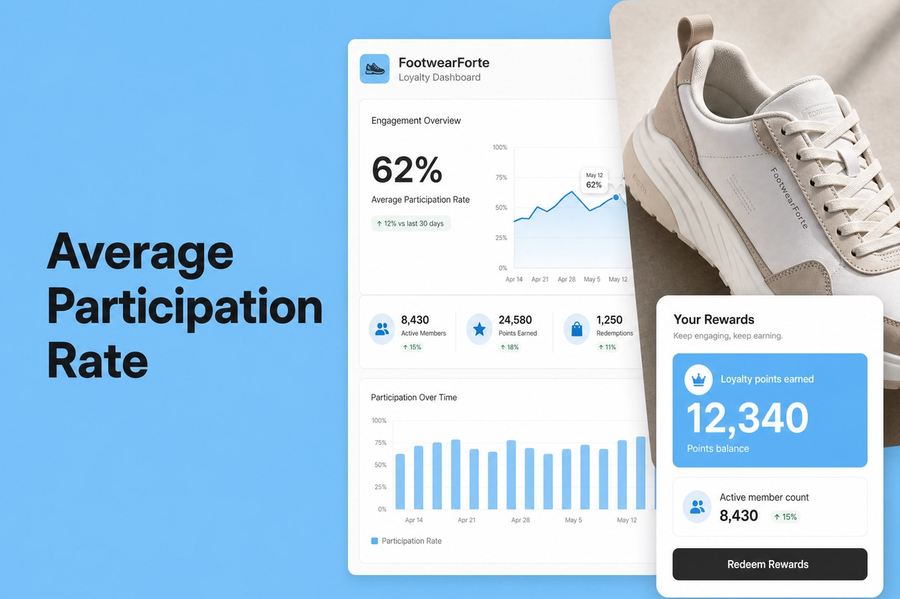 Average Participation Rate: Shopify Footwear Brands