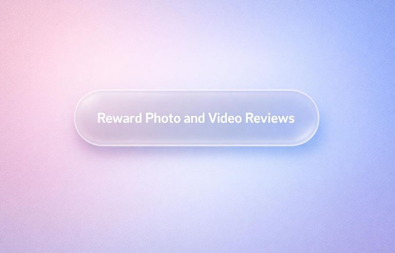 White text reading “Reward Photo and Video Reviews” over a soft gradient background.