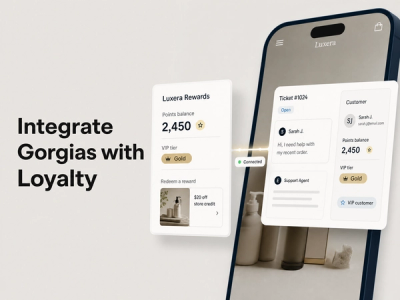 Integrate Gorgias with Mage Loyalty: hero showing loyalty data syncing with Gorgias