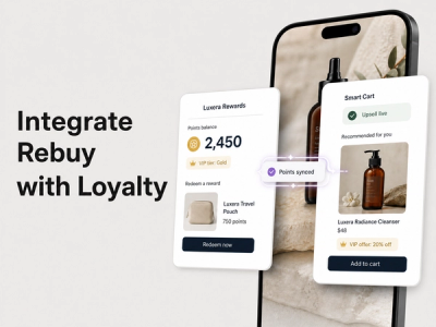 Integrate Rebuy with Mage Loyalty: hero showing loyalty data syncing with Rebuy