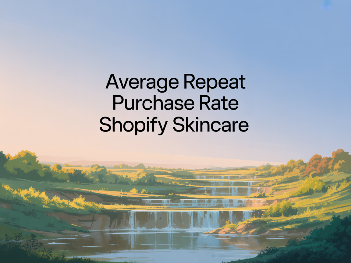 Average Repeat Purchase Rate: Shopify Skincare