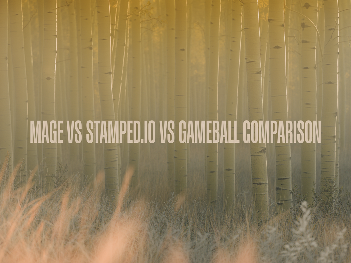 Mage vs Stamped.io vs Gameball: 2026 Comparison