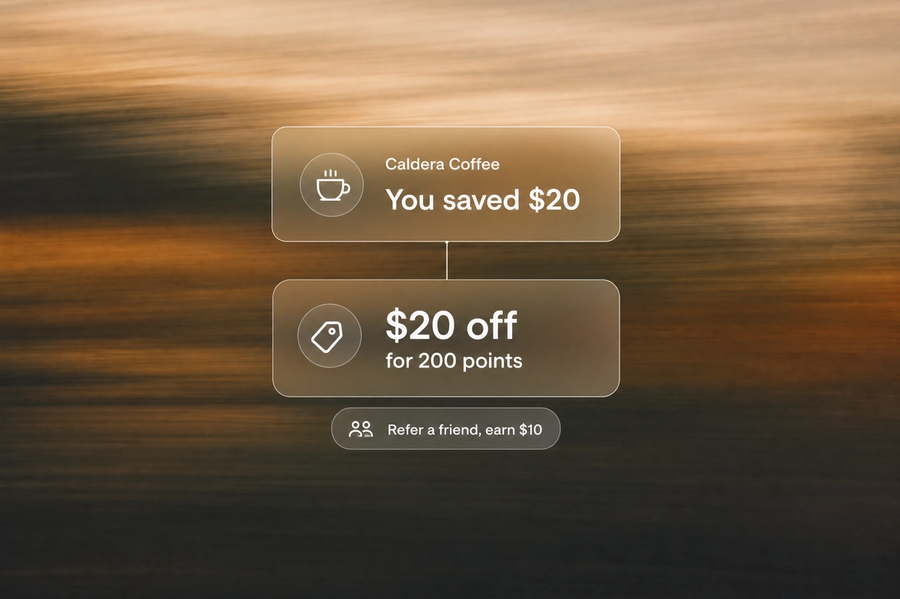 Minimalist landscape with article title "The Best B2B Loyalty Apps for Shopify Wholesale Merchants" displayed as text in the