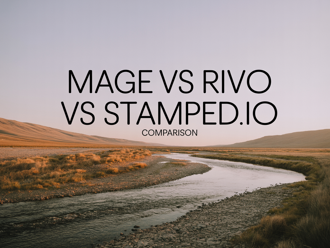 Mage vs Rivo vs Stamped.io: 2026 Comparison