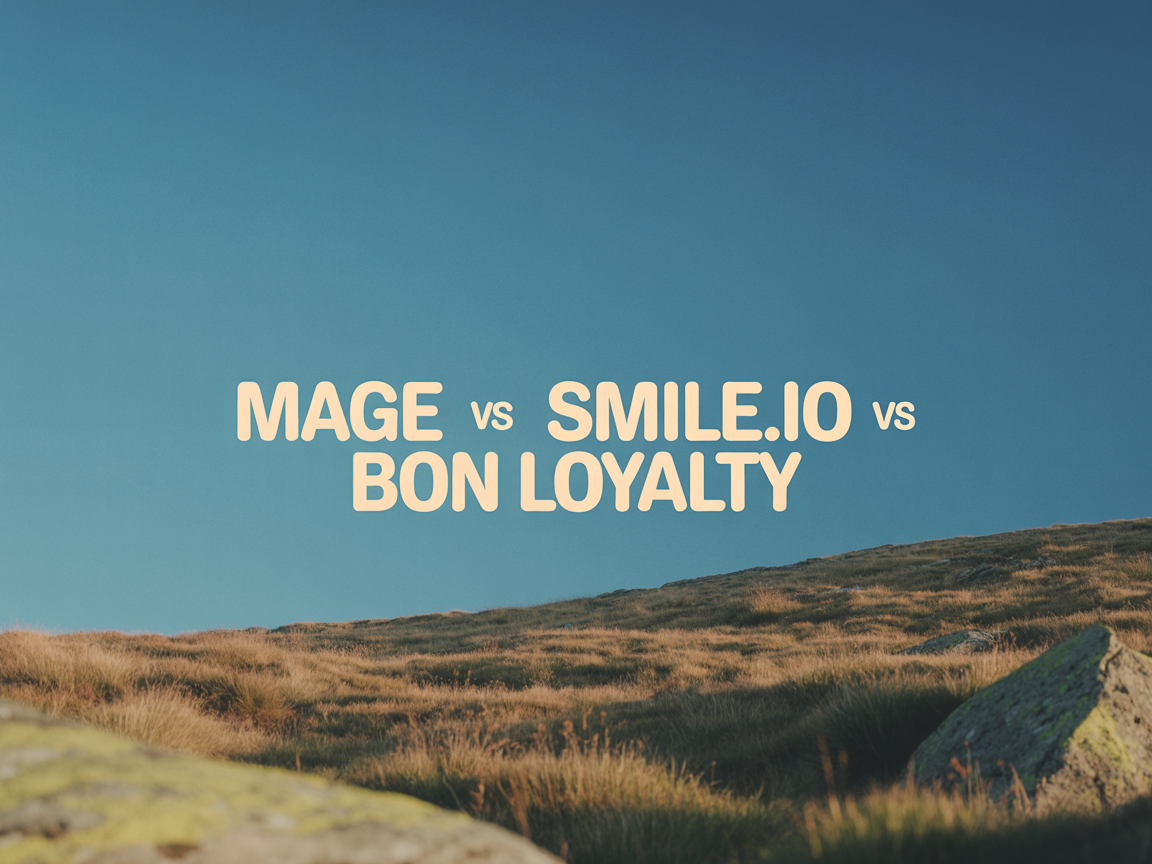 Mage vs Smile.io vs BON Loyalty: 2026 Comparison