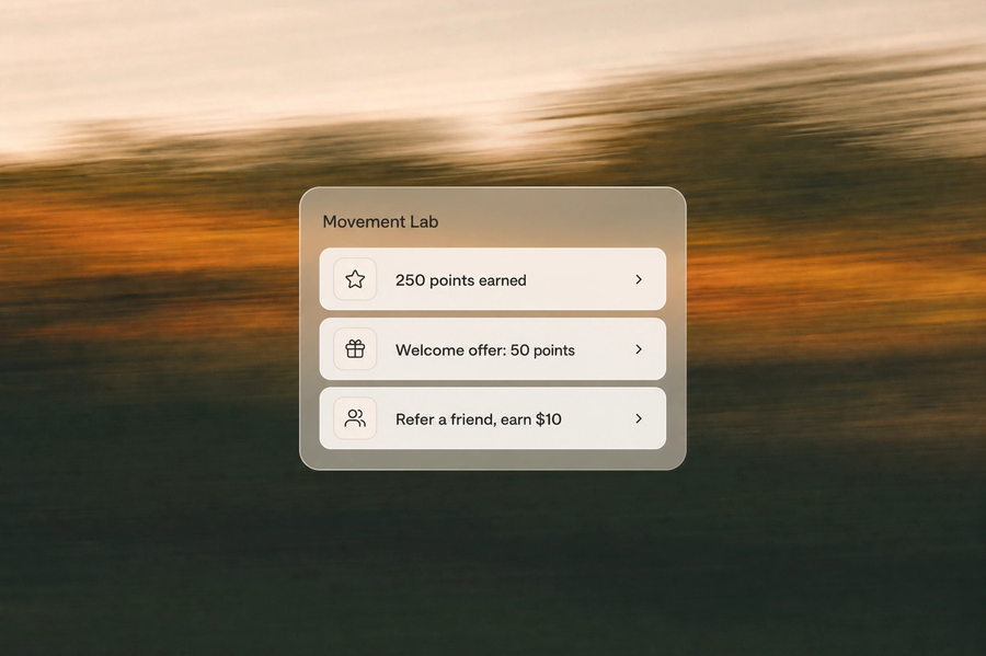 Minimalist landscape with article title "Loyalty Programs vs Subscription Models: Which Drives More Repeat Revenue?" displaye