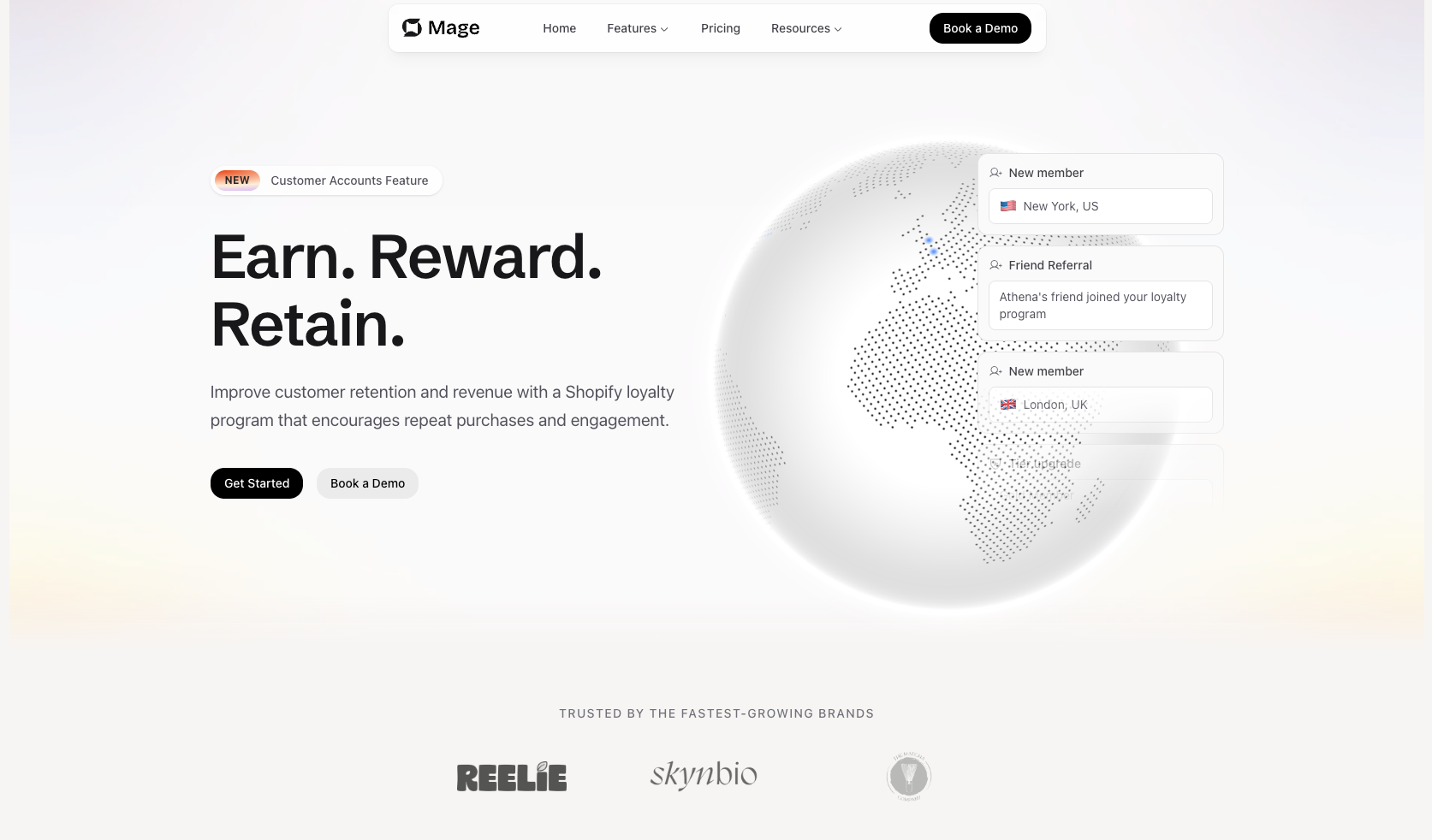 Mage Loyalty New Website Homepage