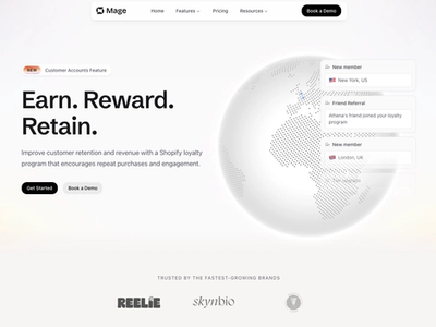 Mage Loyalty New Website Homepage