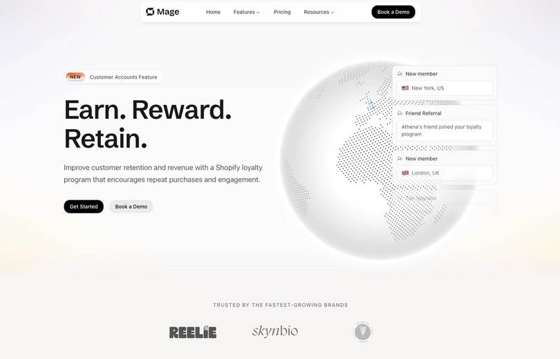Mage Loyalty New Website Homepage