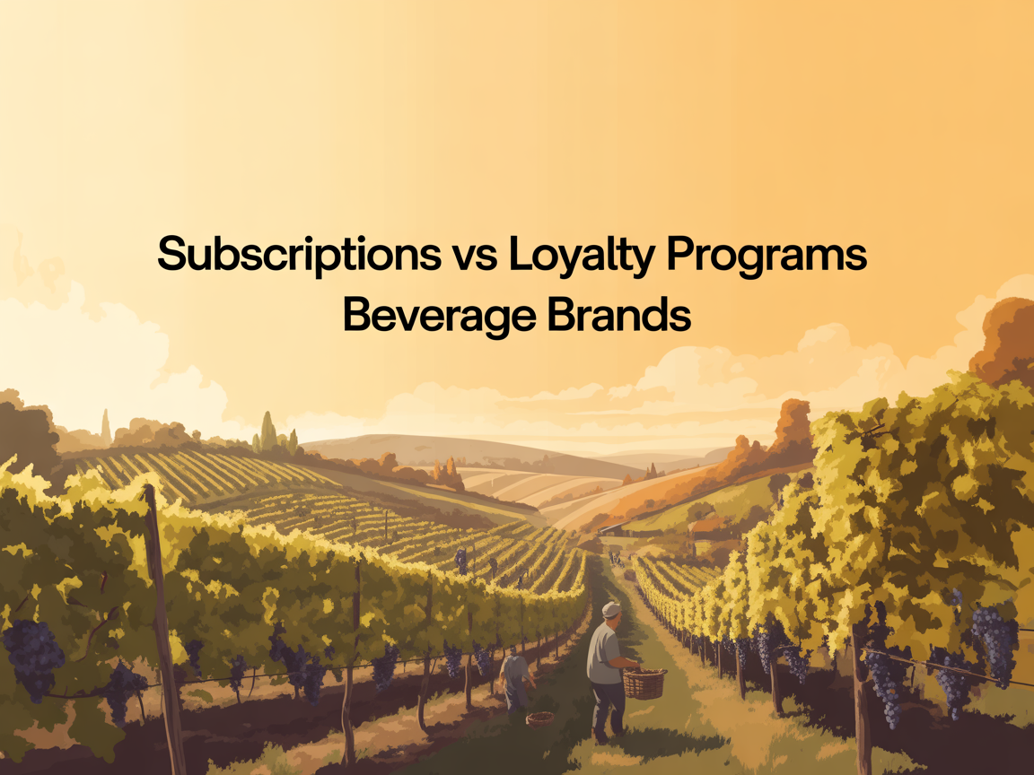 Subscriptions vs. Loyalty Programs for Beverage Brands: Which Drives More Revenue?