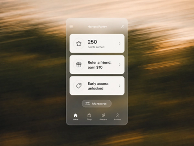 Minimalist landscape with "How to Set Up Your Loyalty Program for Shopify POS" text overlaid in sky, illustrating omnichannel