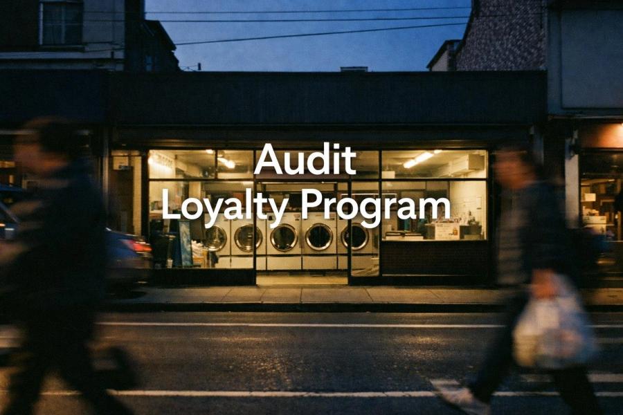 White text reading “Audit Loyalty Program” over a soft gradient background.
