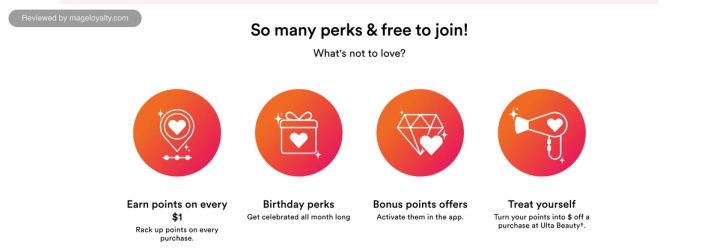 Ulta Beauty Rewards perks: earn points on every $1, birthday perks, bonus points offers activated in the app, and turning points into money off