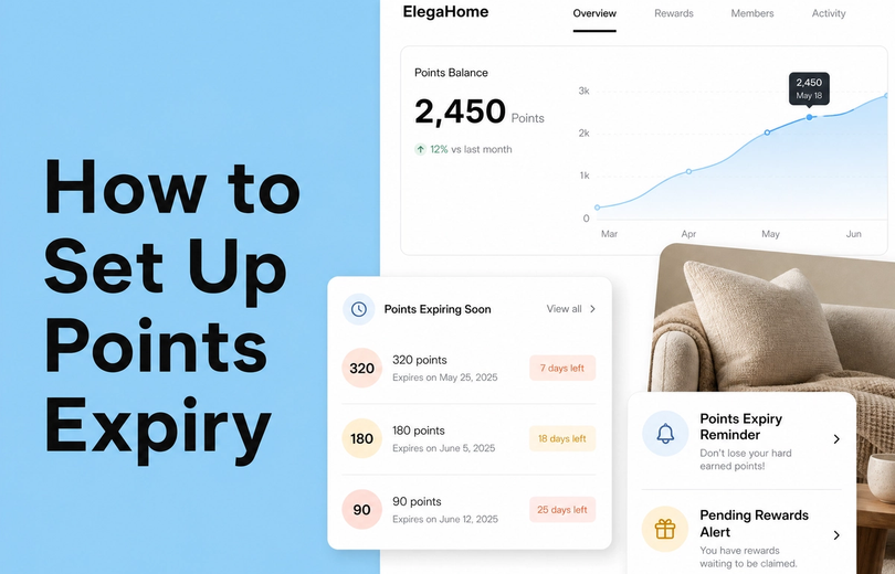Minimalist landscape with article title "How to Set Up Points Expiry That Drives Redemptions Without Annoying Customers" disp