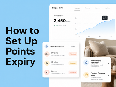 Minimalist landscape with article title "How to Set Up Points Expiry That Drives Redemptions Without Annoying Customers" disp
