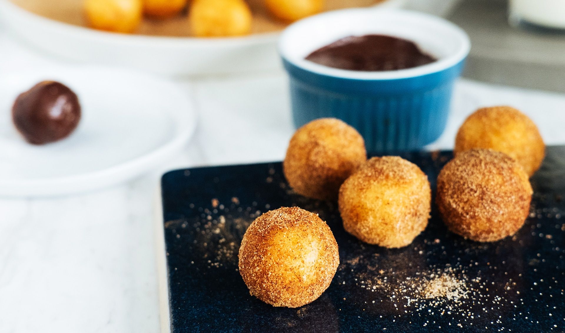 Cinnamon Sugar Karioka with Spiced Chocolate Sauce Recipe | Pepper.ph