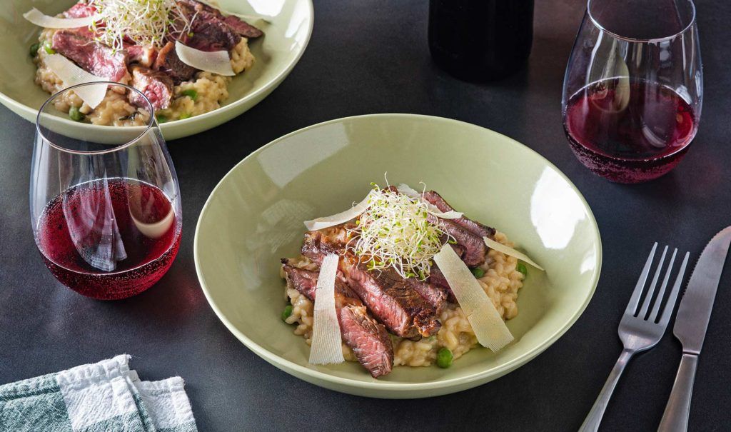 P500 Ribeye Steak with Mushroom and Parmigiano Risotto | Pepper.ph ...