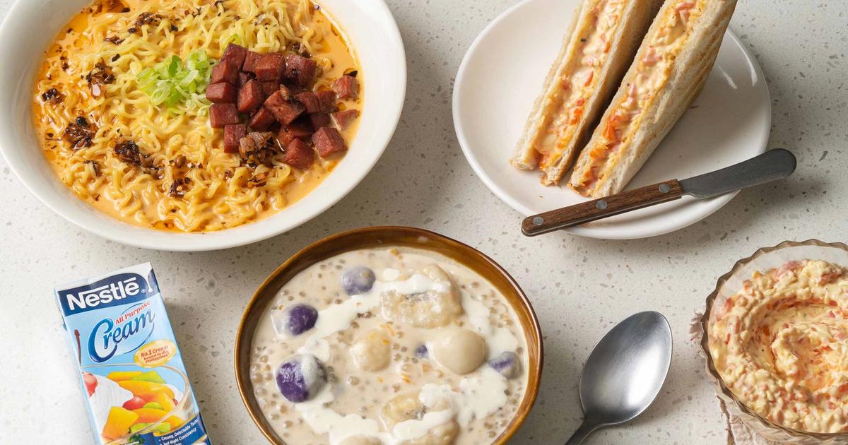 Cream Color Snacks Whip Up 3 Creamy Snacks with One Pack of Nestlé All-Purpose Cream ...