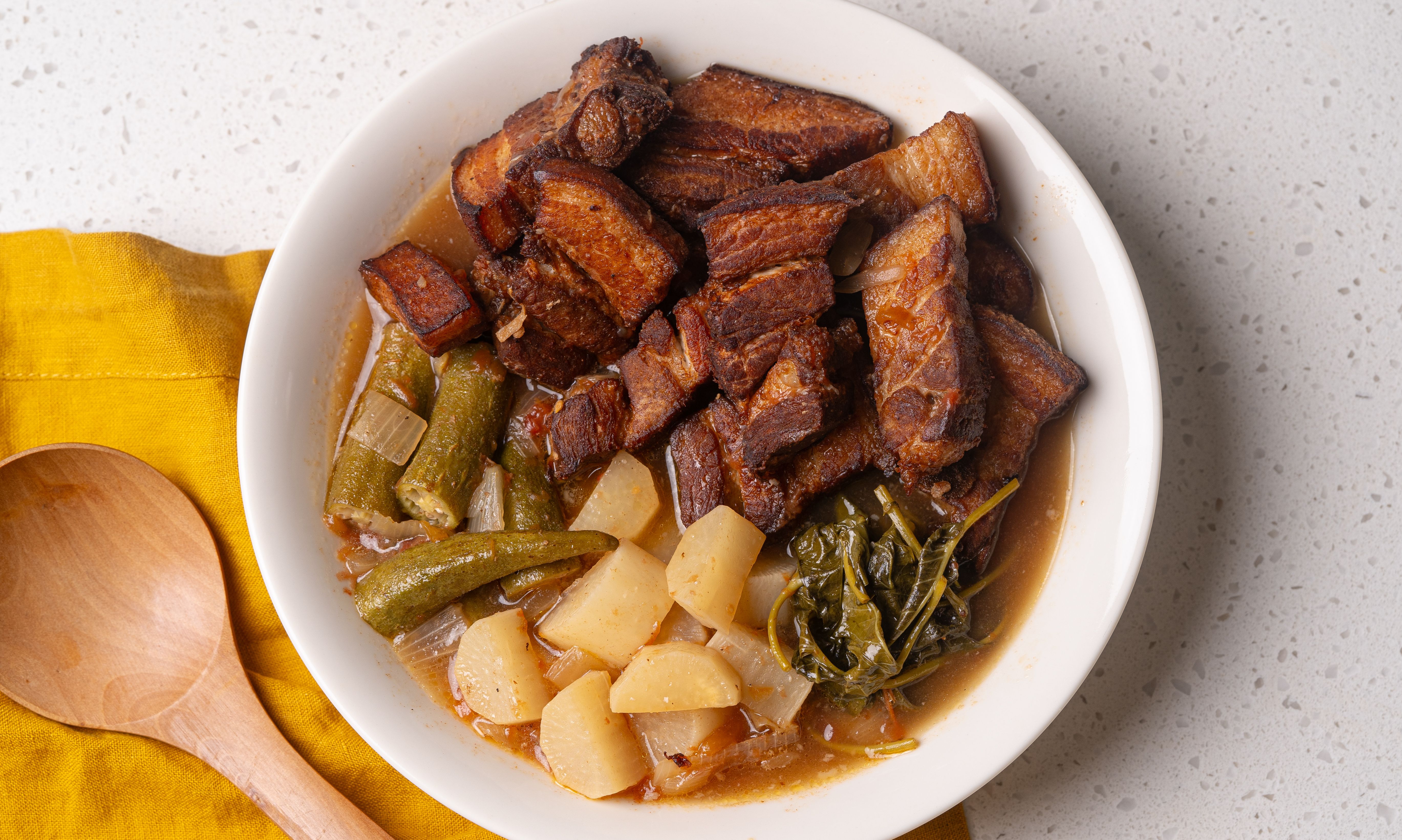 Fried Sinigang na Baboy (Filipino Pork Belly in Sour Soup) | Pepper.ph - Easy and Practical Filipino Recipes