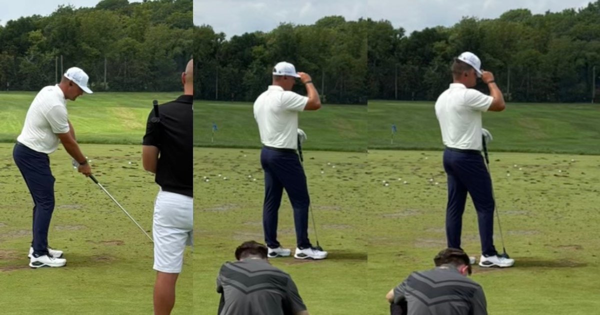 Bryson DeChambeau showcases skills at LIV Indianapolis range session