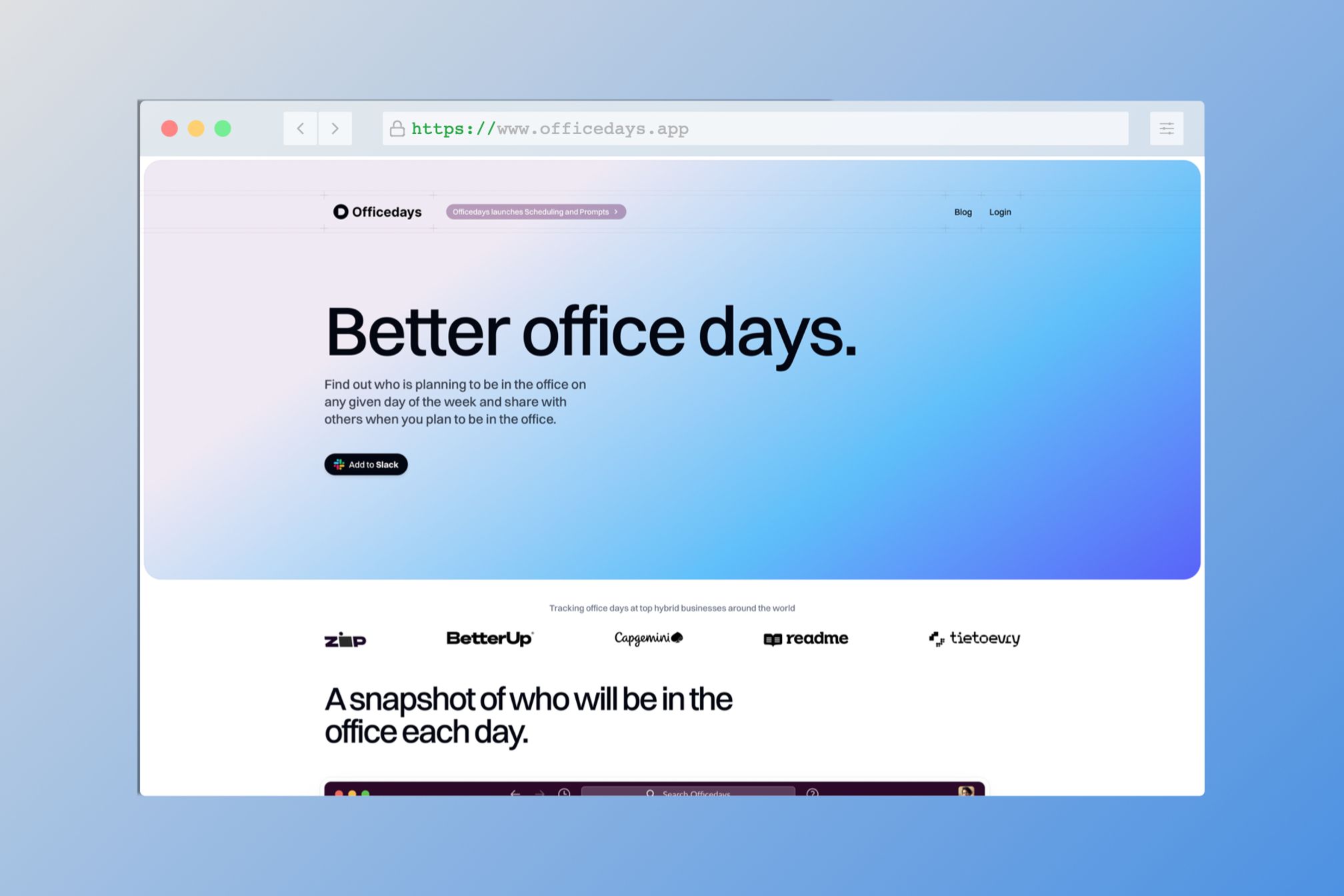 Officedays new website
