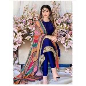 DESIGNER PARTY WEAR SALWAR SUIT WITH DIGITAL PRINT DUPATTA