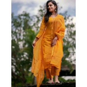 MARY GOLD YELLOW STYLISH SALWAR SUIT