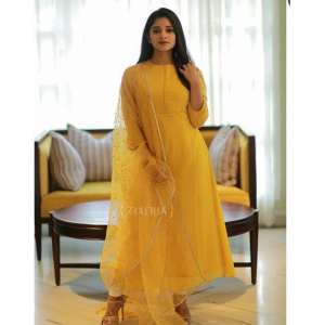 YELLOW COTTON SOBER SALWAR SUIT