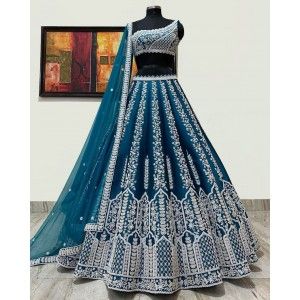 RAMA COLOR PHANTOM SILK DESIGNER LEHENGA CHOLI