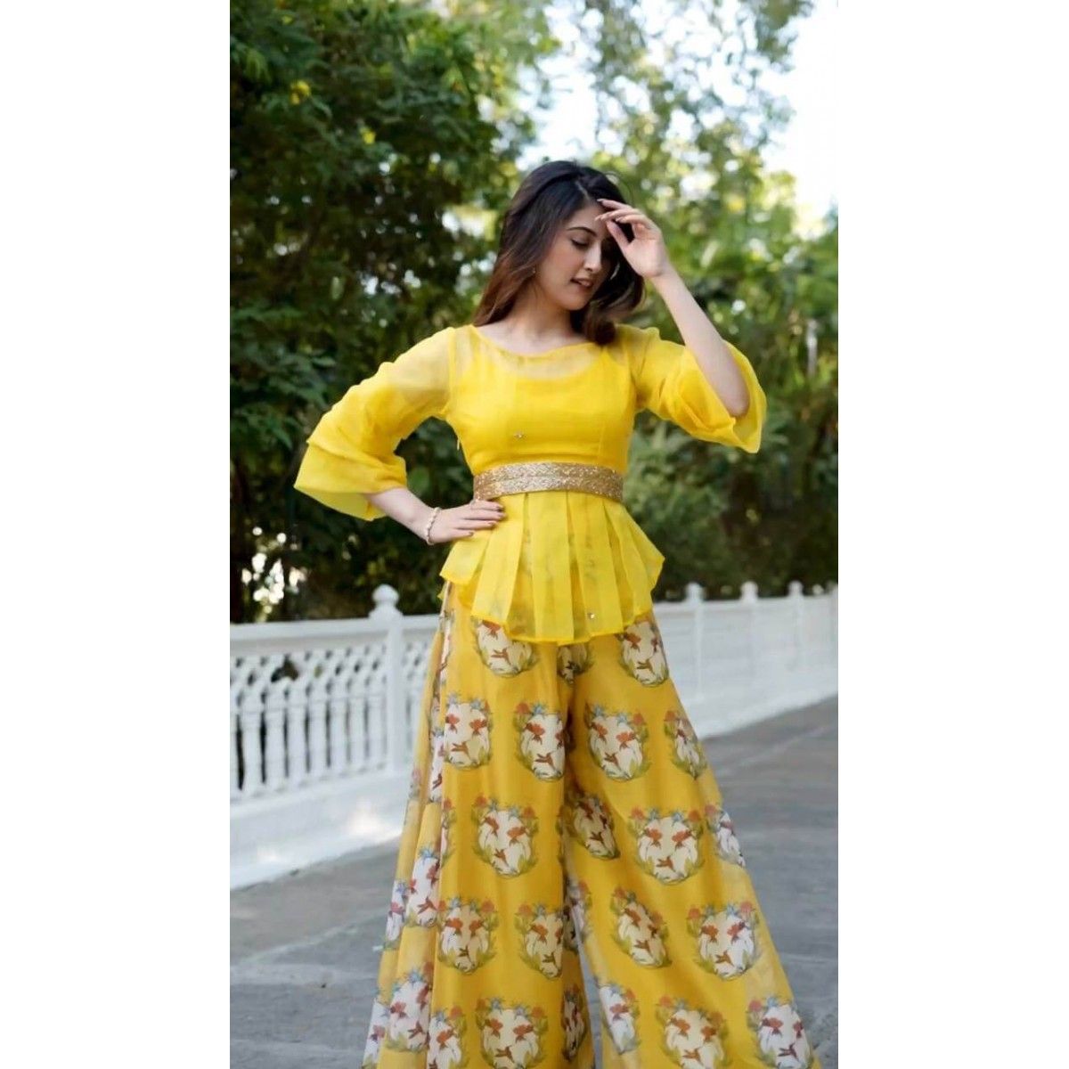 HALDI SPECIAL SHARARA PALAZZO SUIT